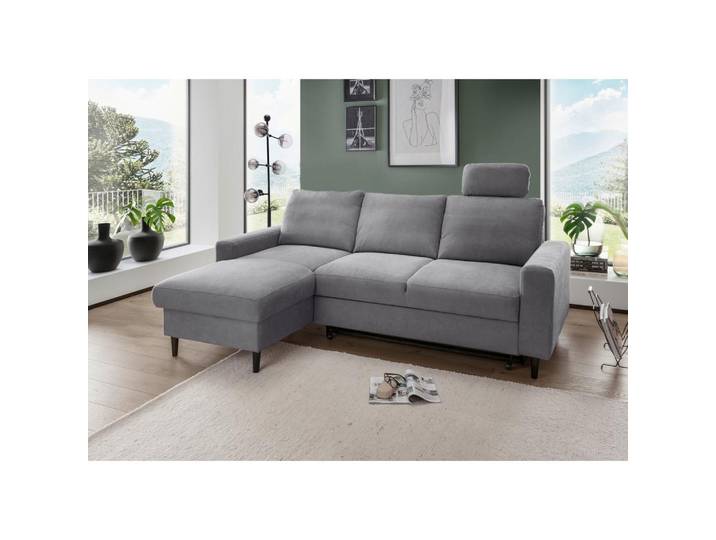 Eckschlafsofa Passione Dunkelgrau S: 147x234 cm