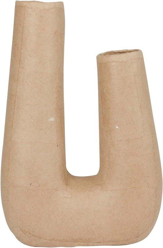 Bruine keramische decoratieve vaas voor huisdecoratie met lijm te beplakken