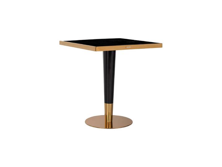 Design Bistrotisch „Can Roca“ aus Edelstahl und Kunstmarmor Multicolor Richmond Interiors