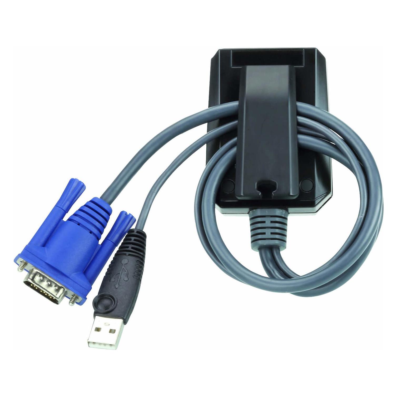 Aten CV211 Konsolenadapter für Laptop USB VGA schwarz (CV211CP IT KIT)