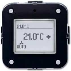 Busch-Jaeger RTR m. UP BE 5f., Thermostat, Schwarz