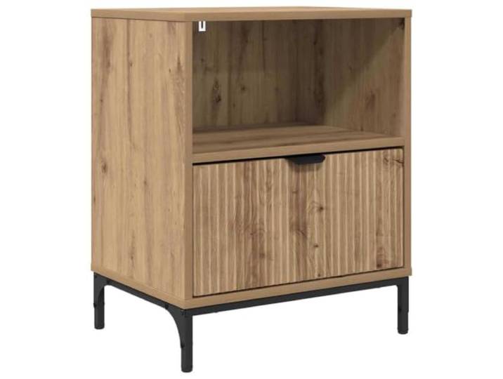 Heofavd Nachttisch Artisan-Eiche 49x36x61 cm Holzwerkstoff