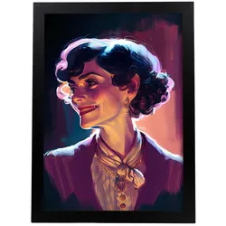 POSTER Coco Chanel In Voller Farbe Fotostil. A4 Rahmenlos