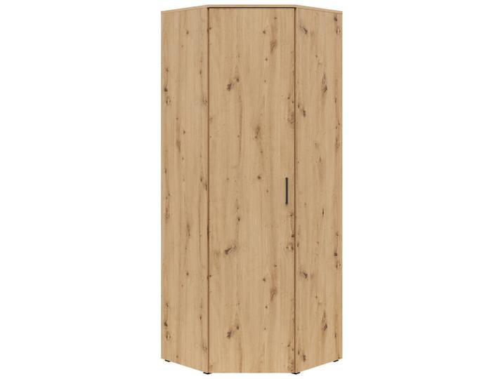 Eckschrank Multistauraum Eiche Artisan, modernes Design, praktische Aufbewahrungslösung, 195 cm hoch
