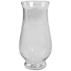 Chic Antique Vase mit Schliff hoch, H23/D11 cm, klar