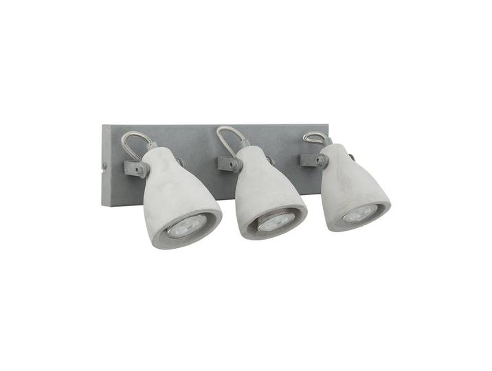 Spot à 3 lumières réglable béton gris