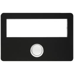 Grothe 55643 Klingel mit Namensschild Schwarz