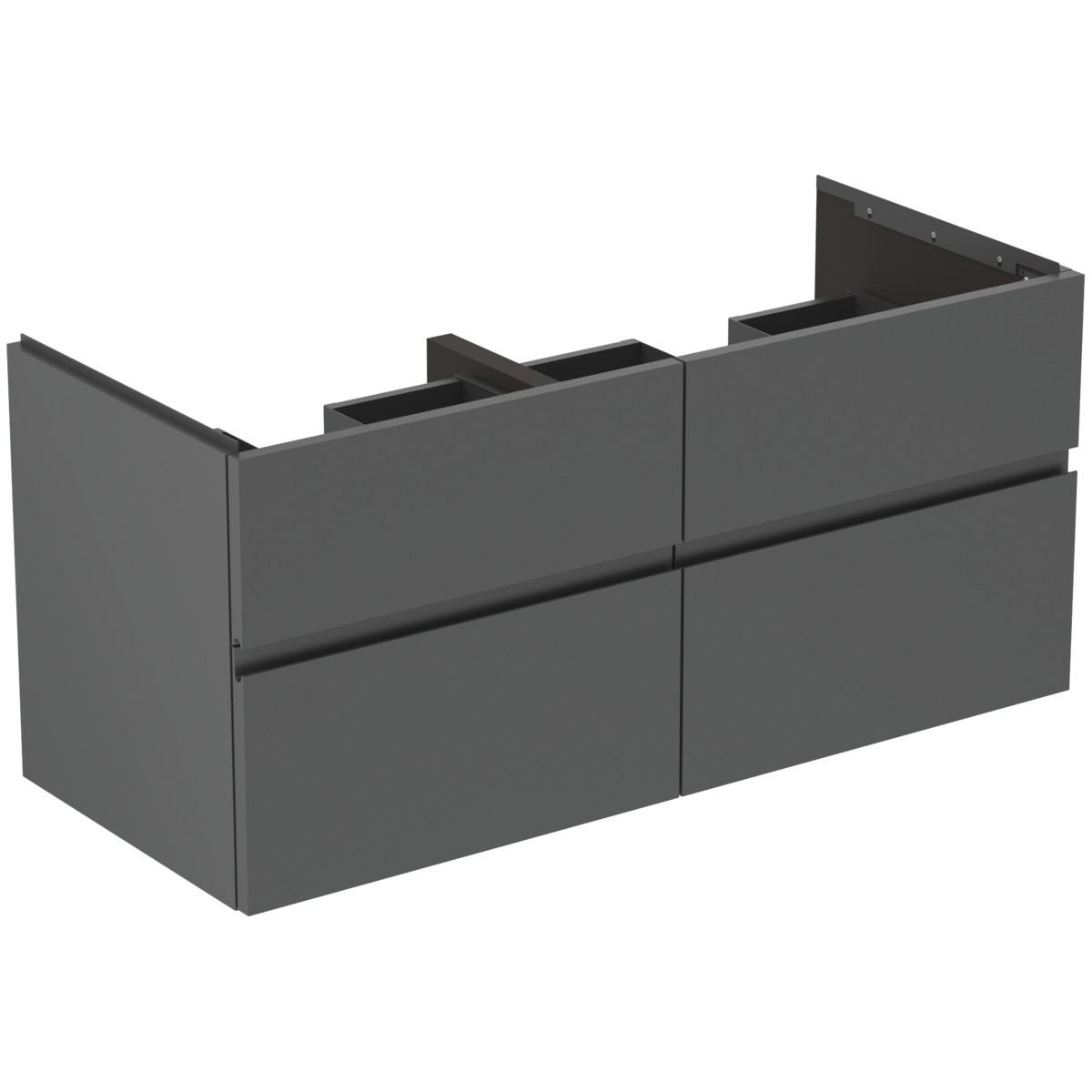 Ideal Standard Möbeldoppel-Waschtischunterschrank Finesse 1200x505x550mm 4 Auszüge Anthrazit matt, E E3399Y2