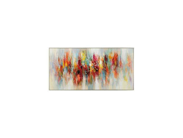 Handgemaltes, gerahmtes Bild „Irisierende Spiegelung“ 70 x 140 cm Multicolor Crea Collection