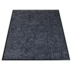 Schmutzfangmatte Miltex Eazycare grau 60 x 90 cm waschbare Schmutzfangmatte