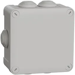 Schneider Electric ENN05005 Mureva BOX, Abzweigdose, 7 Tüllen Ø25, 105x105x55mm  - 5 Stück