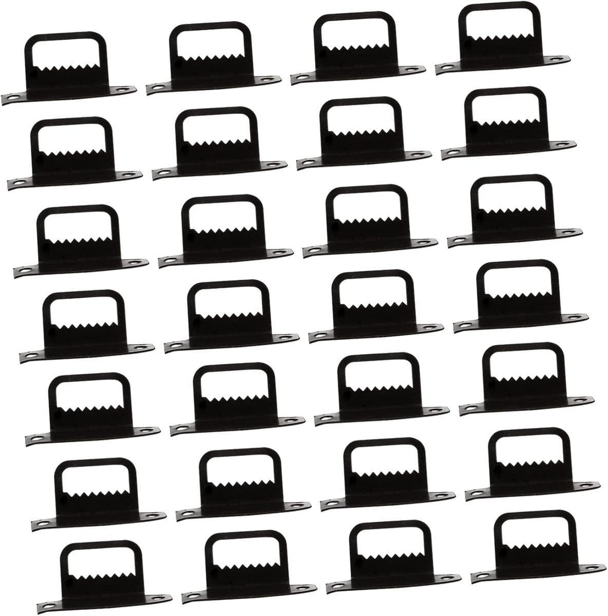 100 stuks Zwarte Fotolijst Hangers met Zaagtand Bevestiging