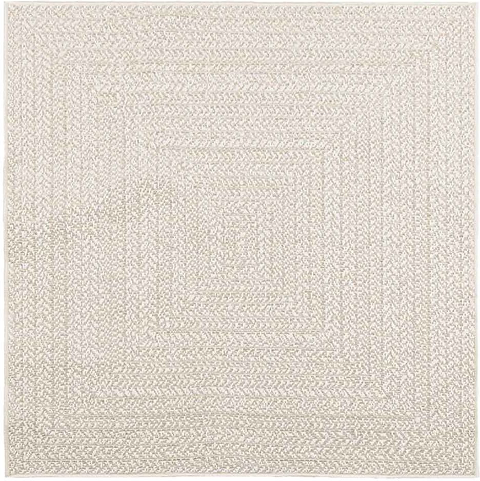 vidaXL Tapis ZIZUR crème 120x120 cm aspect de jute intérieur extérieur