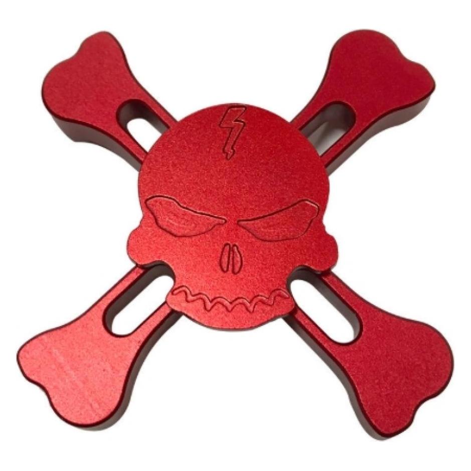 FidgetSpinner Skull and Bones Aluminium Fidget Spinner (00023434)
