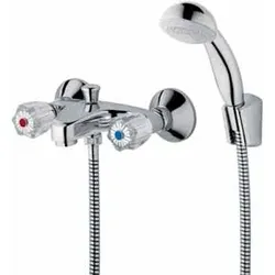Kaja CLASSIC Wannenf.-Brauseb. m. Brause-Set, chrom, 25102-4-c 25102-4-c