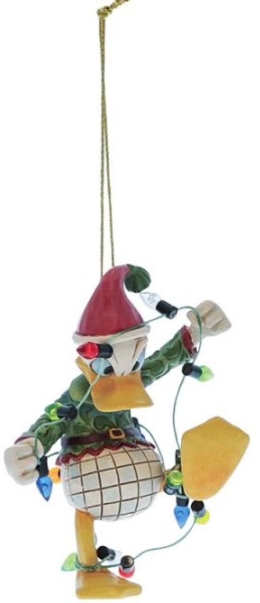 Disney Traditions Donald Duck Wrapped In Lights Kerstornament