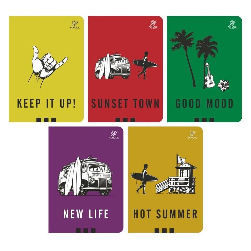 Elanders Surfer Notizbuch A5/32K kariert (10 Stk) (A5) (47597635)