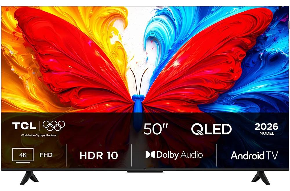 TCL S5L 50S5L, 127 cm (50"), 3840 x 2160 Pixel, QLED, Smart-TV, WLAN, Schwarz