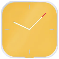 LEITZ Wanduhr Cosy gelb