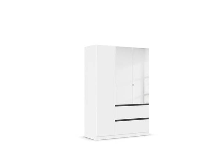Rauch Möbel Costa, Kleiderschrank, Farbe Weiß, Breite 136 cm