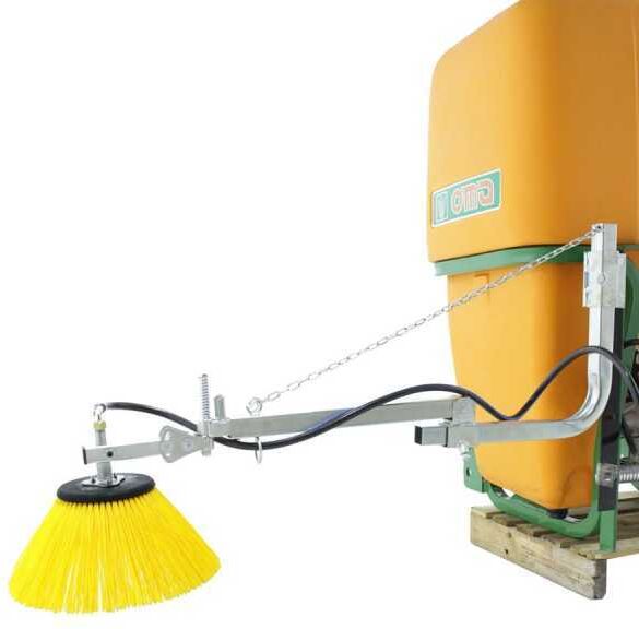 AgriEuro Premium Barra interfilare professionale con spazzola rotante da 40 cm in nylon