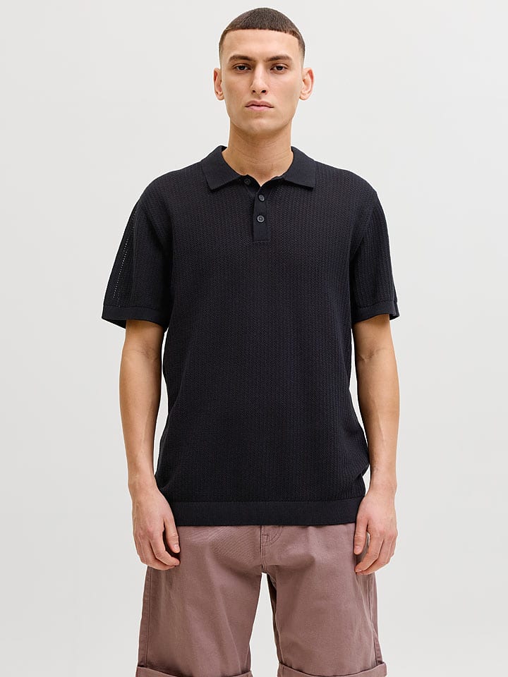 Jack & Jones Poloshirt "Jess" in Schwarz - XXL