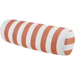 Nackenrolle Amore Streif Orange/Weiß ca. 15x45cm