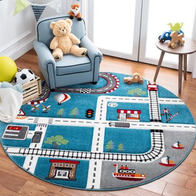 SAFAVIEH Carousel Kids Koika Neighborhood Toy Roadway Area Rug