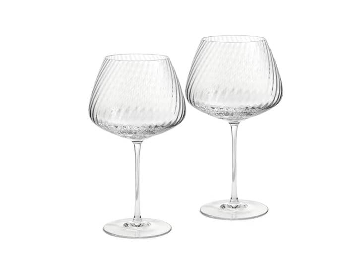 Wedgwood Vera Wang Swirl Rotwein S/2