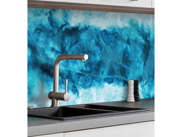MyMaxxi Küchenrückwand Küchenrückwand selbstklebend Struktur Eis Muster Spritzschutz Folie, (Klebefolie Küchenrückwand aufgerollt B 340 cm x H 60 cm), Struktur 02 B 340 cm x H 60 cm