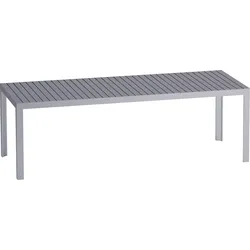 Kalimba Tisch 240 cm aluminiumfarbig