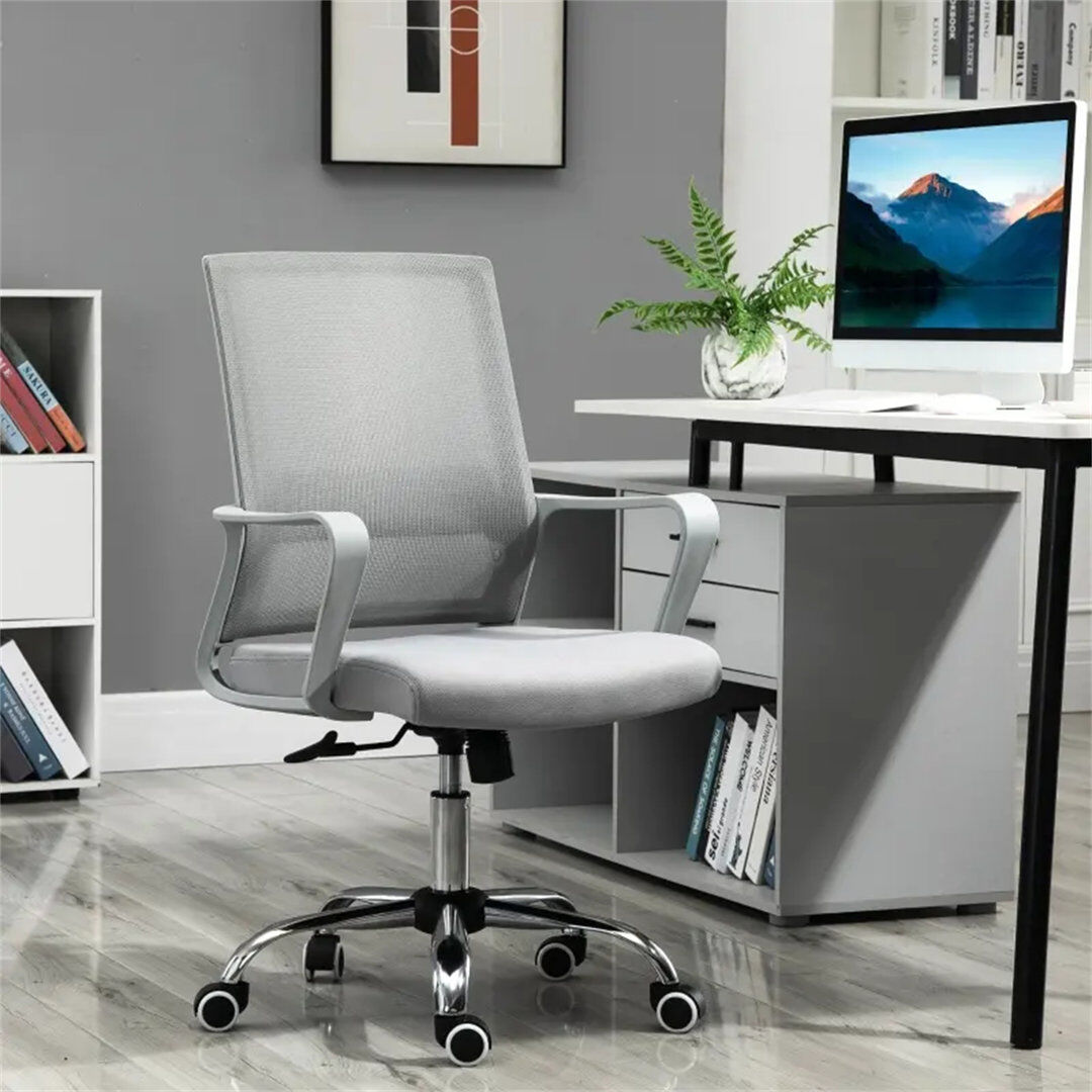 Zipcode Design Brock Office Chair Grey 95cm H X 58cm W X 58cm D