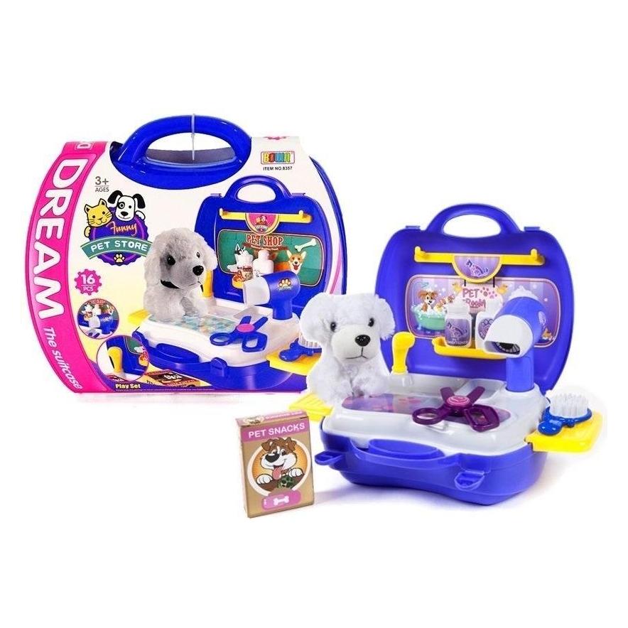 Lean Toys Friseurset Hund im Koffer (44801532)