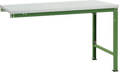Manuflex Ansatztisch UNIVERSAL Spezial, Tischplatte Kunststoff, 1500x1000, resedagrün