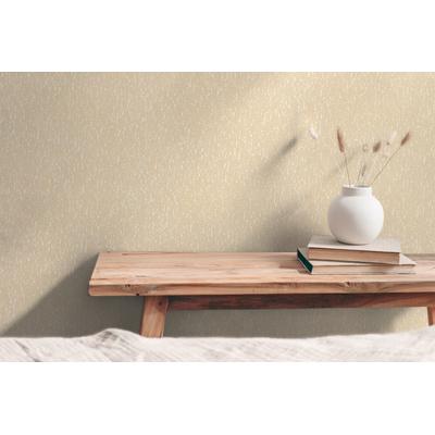 Vliestapete A.S. CRÉATION "mit geprägter Struktur elegante Wände", beige (gelb), B:0,53m H:0,02m L:10,05m, Vlies, Tapeten, Moderne Vliestapete mit markanter Prägung