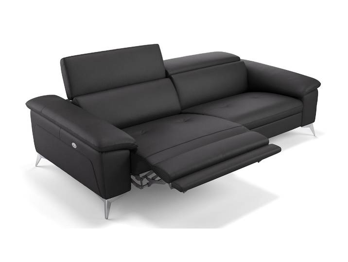 Leder 3-Sitzer Sofa mit Funktion STELLA