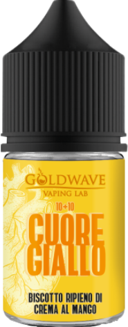 Goldwave Cuore Giallo Aroma Mini Shot 10ml Biscotto Crema Mango