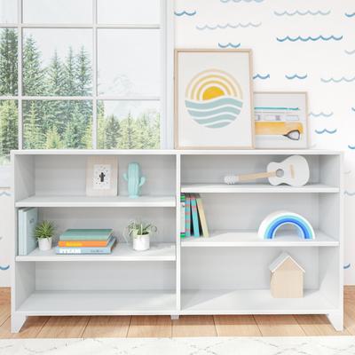 Max & Lily Classic 6-Shelf Wide Bookcase