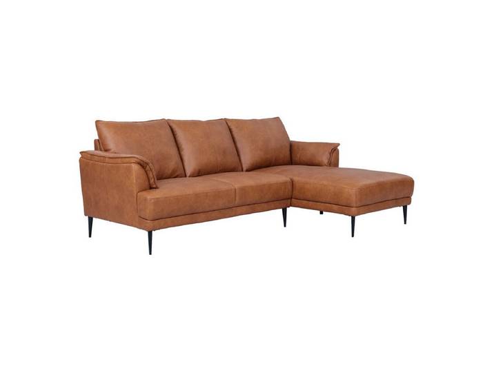Feeling4Home Ecksofa, Bezug aus 100% Leder