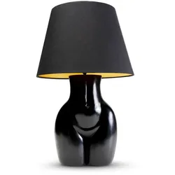KARE DESIGN Tischleuchte Donna Stoff Schwarz