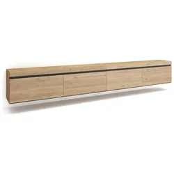 SKRAUT HOME Wohnzimmer-TV-Schrank, Viel Stauraum, 320x35x45cm, Großformat-TV, Hängend, Moderner Stil, Eiche _ 505_7