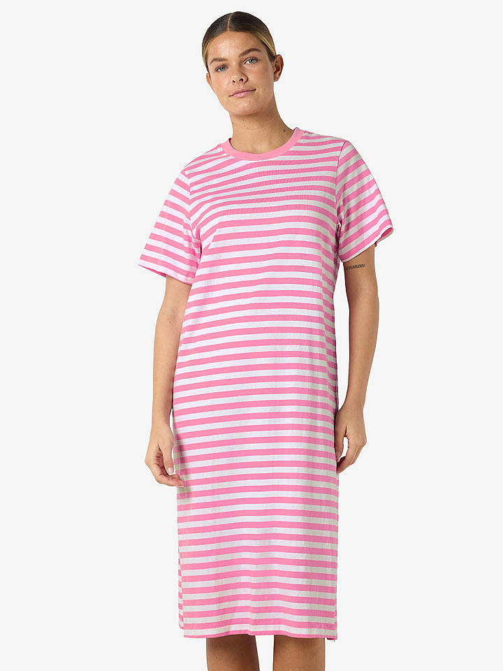 Noisy may Kleid "Ember" in Rosa/ Weiß - L