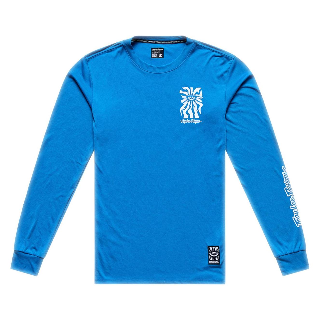 Troy Lee Designs Skyline Ride LS Tee, One Eye, aero blue, L (L) (383028004)