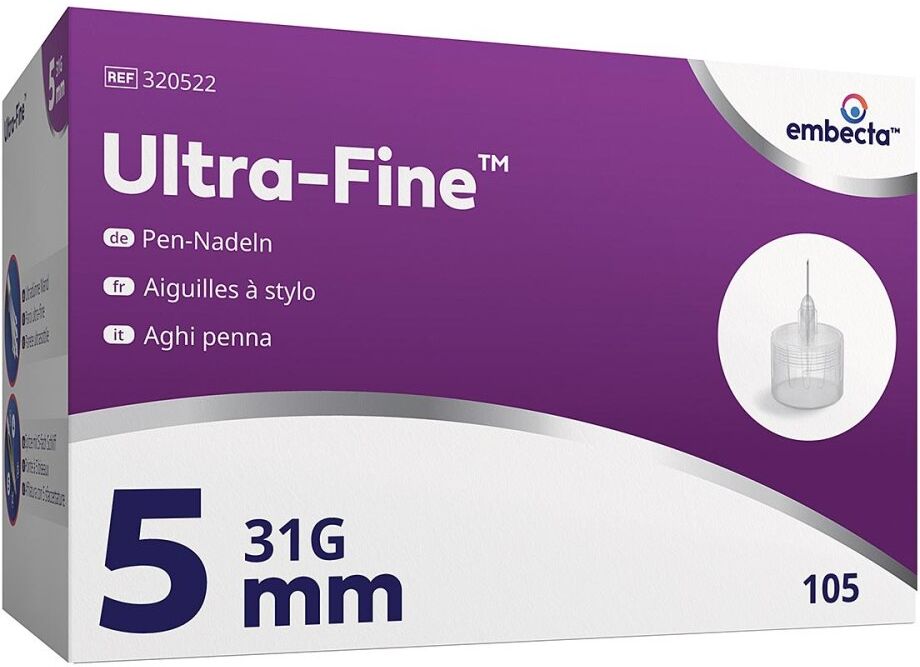 BD Ultra-Fine Pen-Nadeln 5 mm 31 G