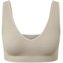Tchibo - Seamless-Sport-Bustier - Damen - Gr. S - beige/jacquard