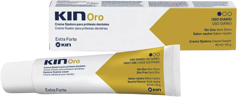 Kin Gold Fixative Cream for Dental Prostheses 40 ml