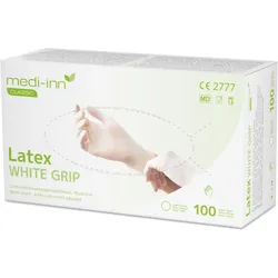 Medi-Inn Latex white grip Einmalhandschuhe puderfrei XL / 100 Stück