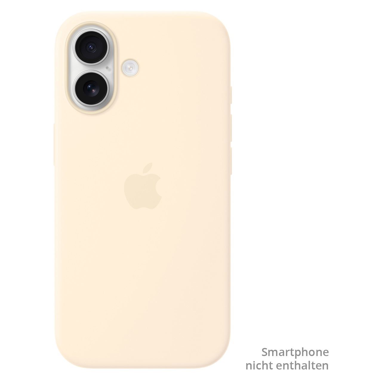 Apple Silikon Case mit MagSafe Handyhülle für iPhone 17 vanille