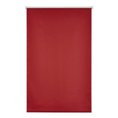 Seitenzugrollo K-HOME "Thermo Klemmfix-Rollo", rot, B:35cm H:150cm, Polyester, Rollos, Seitenzugrollo, 1 Stück