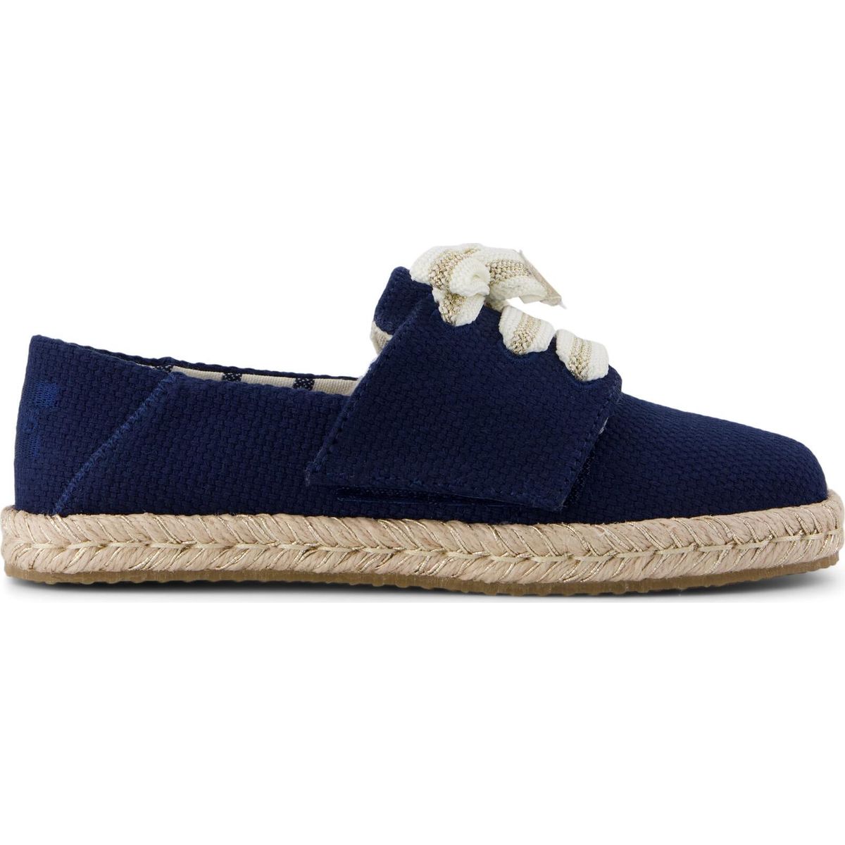 Toms Carolina Lace UP navy beachside woven 32.5 10023422-32.5